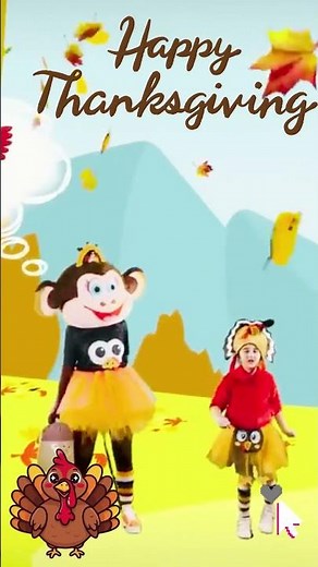 Turkey Hunt Brain Break for Preschoolers: Gobble Chase Adventure! 🦃🍁🎉✨#shorts