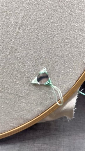 triangle mirror embroidery #shorts #mirrorembroidery #embroidery #embroiderydesign #youtubeshorts