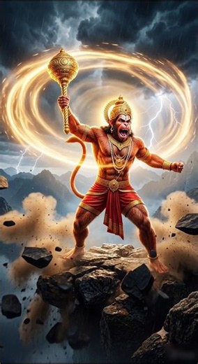 Hanuman Ji Ka Adbhut Roop 🚩 | Cinematic Hanuman Video | Jai Bajrangbali #shortfeed #shorts #trending
