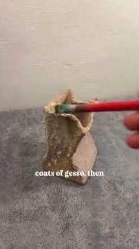 Trash to Luxury Vase ✨ Paper Mache DIY (Looks Like Clay!)