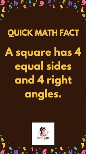 What Makes a Square PERFECT? #MathFacts #shorts