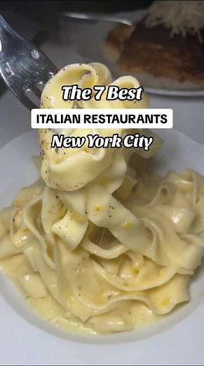 The 7 best Italian Restaurants in NYC 🍝 #nycpasta #nycfood #fyp #nycrestaurants #bestrestaurantsnyc #pastatiktok #bestrestaurantsnyc