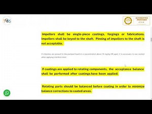 API Standard 610; Centrifugal Pumps