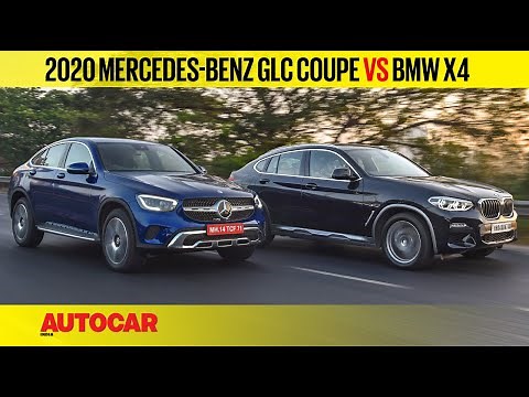 Mercedes-Benz GLC Coupé vs BMW X4 - Coupé Style, SUV Practicality | Comparison | Autocar India