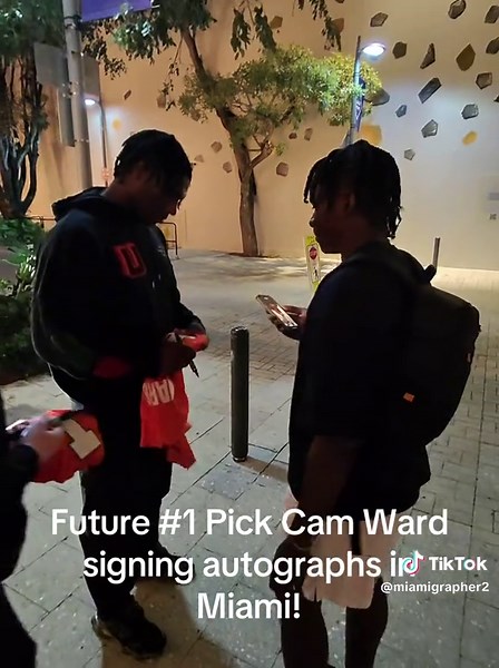 Cam Ward Signing Autographs in Miami
