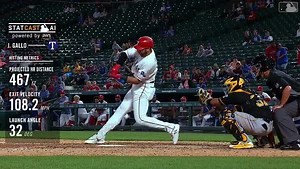 Joey Gallo驚天一轟，467呎全壘打，直上二層看台！ #Statcast | MLB Taiwan 美國職棒大聯盟