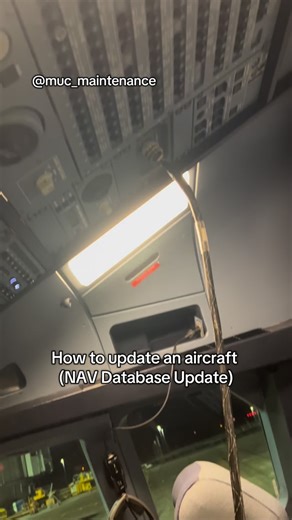 muc_maintenance | Even airplanes need updates - just like your smartphone. ✈️📱 This NAV database update on an A320 ensures the aircraft always has the... | Instagram