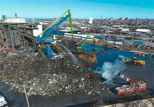 Broken fire hydrant, a flaming conveyor belt. Why N.J. scrapyard fire became a massive blaze.