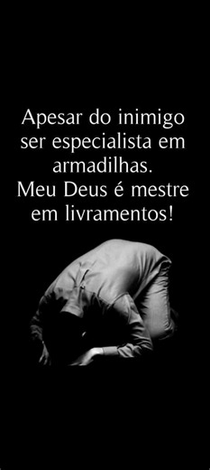 MEU DEUS É MESTRE EM LIVRAMENTO! #oracao #livramentodedeus #oracaopoderosa #foryou #foryoupage