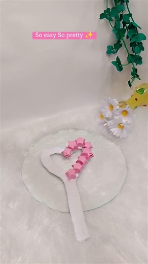 DIY Cute Paper Magic Stick Easy Paper Craft #Diystick #papermagic #shorts #easypapercraft