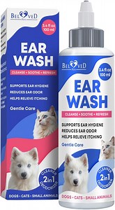 Cat & Dog Ear Cleaner Drops & Wash Solution - Yeast Otic & Itchy Ear Support for Pet - Wax Remover & Flush Remedy for Any Pets
