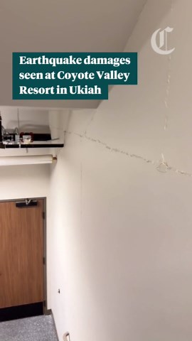 Earthquake damages seen at Coyote Valley Resort in Ukiah