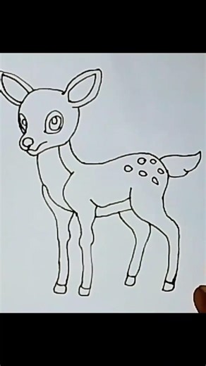 How to Draw a Deer Easily |Step-by-Step Drawing Tutorial for Beginners|Deer Drawing#pavanrajbhar2086