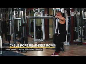 Cable Rope Rear Delt Rows