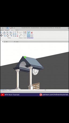 Classic Entrance Design in Revit