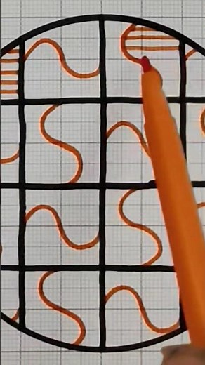 Pattern design #011 Graph paper design #art #artdrawing #easydrawing #drawingideas #zentangle