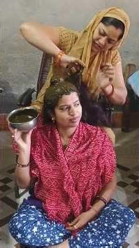 Aj lagvai apne balo me mehandi #dailyvlog #familyvlog #haryanvi #ytshorts #‪@Jyotijangra22‬