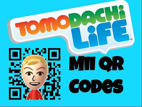 Tomodachi Life Mii QR Codes