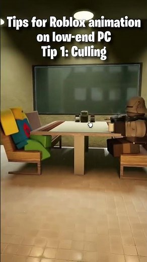Roblox Animation Tip: Use culling to reduce the number of objects in your workplace.