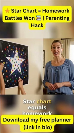 ⭐ Star Chart = Homework Battles Won 📚 | Parenting Hack #funny #parenthack #comedy