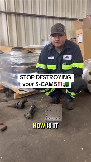 STOP DESTROYING your S-CAMS‼️🚛 #dieselmechanic #owneroperator #dieseltruck #dieseltrucks #brake