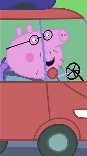 Peppa's NEW SHINY RED CAR 🚗🐷 #peppapigsongs #peppapigenglish #kidssongs