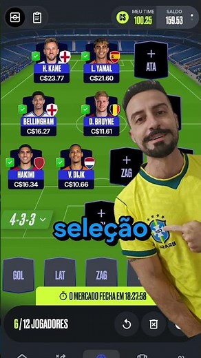 PUBLIC TEAM LINEUP | WORLD CUP CARTOLA 🌎 🎩