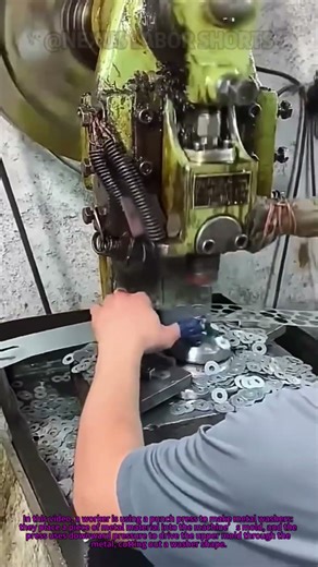 Punch Press Making Metal Washers: Fast & Uniform! #MetalFab #WorkshopHacks #ManufacturingTips