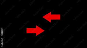 Arrow loading icon animation. Stock Video