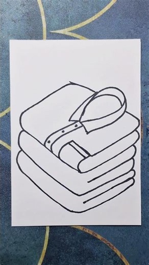clothes drawing, folded clothes drawing, how to draw clothes
