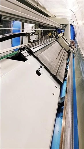 #computerized अ#machineknitting#flat chaina machine hardwork 🪡🧶🧵