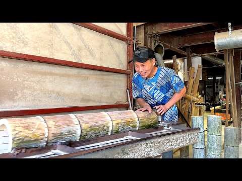 The Mesmerizing Machines of the Only Bamboo Chopstick Maker in Japan