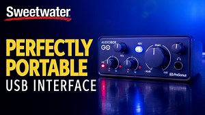 Traveling recording sessions made easy! With the PreSonus Audio Electronics AudioBox GO, you can get inspired anywhere ✈️ Shop this interface at Sweetwater 👇 https://bit.ly/3JTGOP1 | Sweetwater