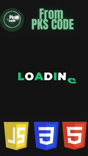 Smooth Loading Animation for Websites | Frontend UI#webanimation