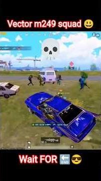 Vector Full m249 squad 🥵 hard attack 😎#shortsfeed #shortvideo #shorts #bgmi #funny