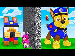 I Cheated With PAW PATROL In Minecraft Build Battle!