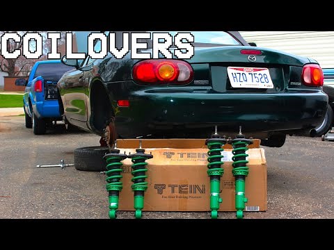 NB Miata TEIN Coilover Install!