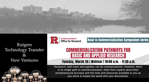 Road to Commercialization Symposium Series - Commercialization Pathways for Basic and Applied Research