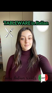 Tableware in Italian! 😃 #studyitalian #imparareitaliano #italian #learningitalian #linguaitaliana #dailyitalianwords #italianoperstranieri #italianoonline #italianteacher #italianlanguage #learnitalianonline #learnitalian | Daily Italian Words
