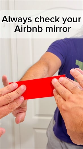 Always check your Airbnb mirror | Bagirov Family Finds