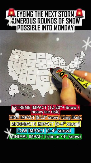 MORE SNOW ❄️: Days after a historic blizzard that buried millions in the Northeast in record-breaking snowfall, additional rounds of snow is expected next week. Here is the latest on the two systems that will impact the Northeast:#snow #northeast #weather