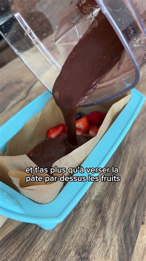 Barre façon brownie fruits rouges sans cuisson 🍓🍫