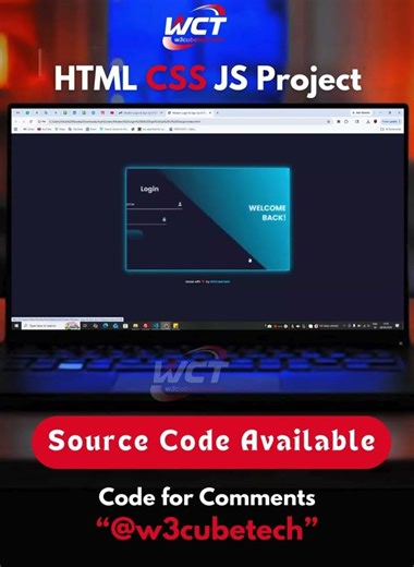 Modern Login Page Design using HTML & CSS | Split Screen UI Design