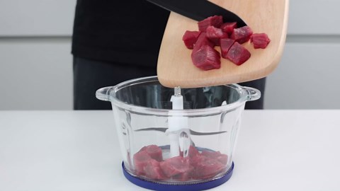 KOIOS Food Processor, 500W Electric Food Chopper with 2 Bowls (8 Cup+8 Cup) & 2 Bi-Level Blades&, Small Electric Grinder Meat Processor for Nuts, Meat, Onion, Garlic, Baby Food, Black