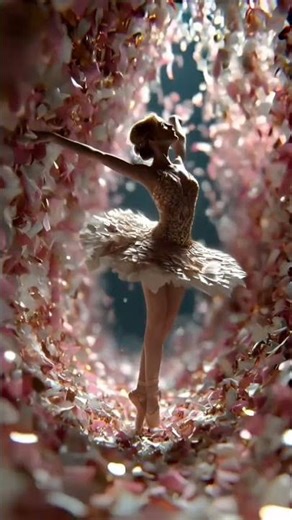 she dance in a swirl of confetti #girl #dance #swirl #ai