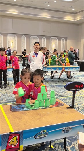 Seriously, is this video playing at normal speed? #champion #competition #SpeedStackingCompetition #winner #amazingChinesepeople Credit to 2185971804 on Douyin. | Young China