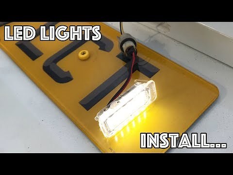 LED NUMBER PLATE LIGHTS INSTALL