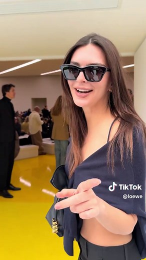 Emrata Talks Fashion at LOEWE Fall Winter 2026 Show