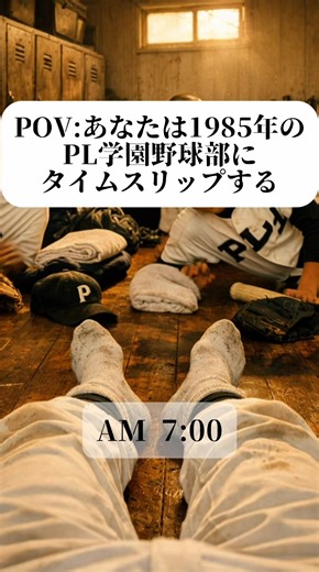 1985年PL学園野球部にタイムスリップしたあなた