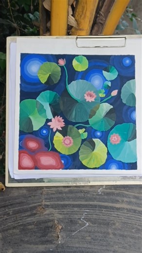 how to make layering art #layeringart #overlapping